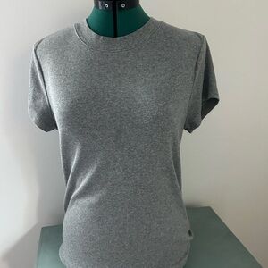 a new day Charcoal Gray Short Sleeve Top